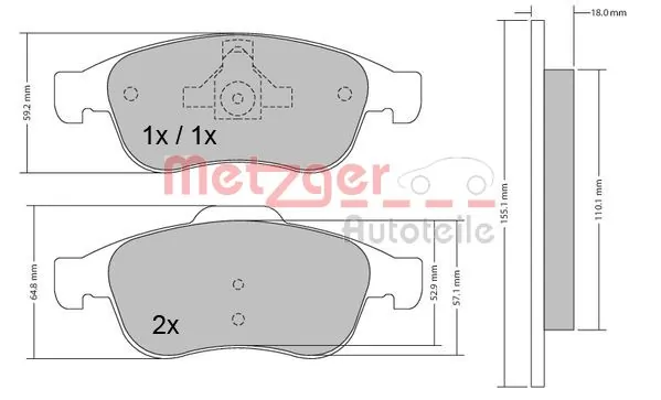 Brake Pad Set, disc brake
